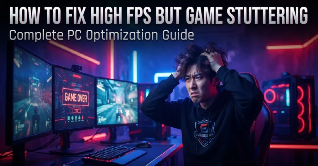 Frustrated PC gamer facing high FPS but game stuttering issues on monitor
