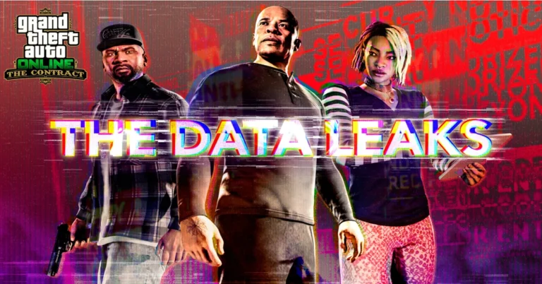 A high quality tech banner showing GTA 6 gameplay leaks and rockstar games security updates
